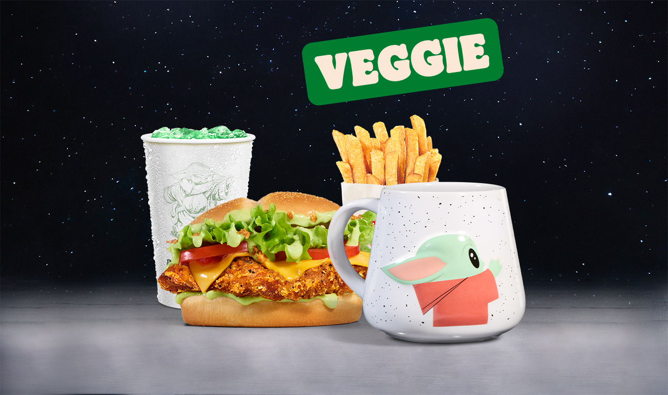 Menu Galactique Grogu Veggie Burger