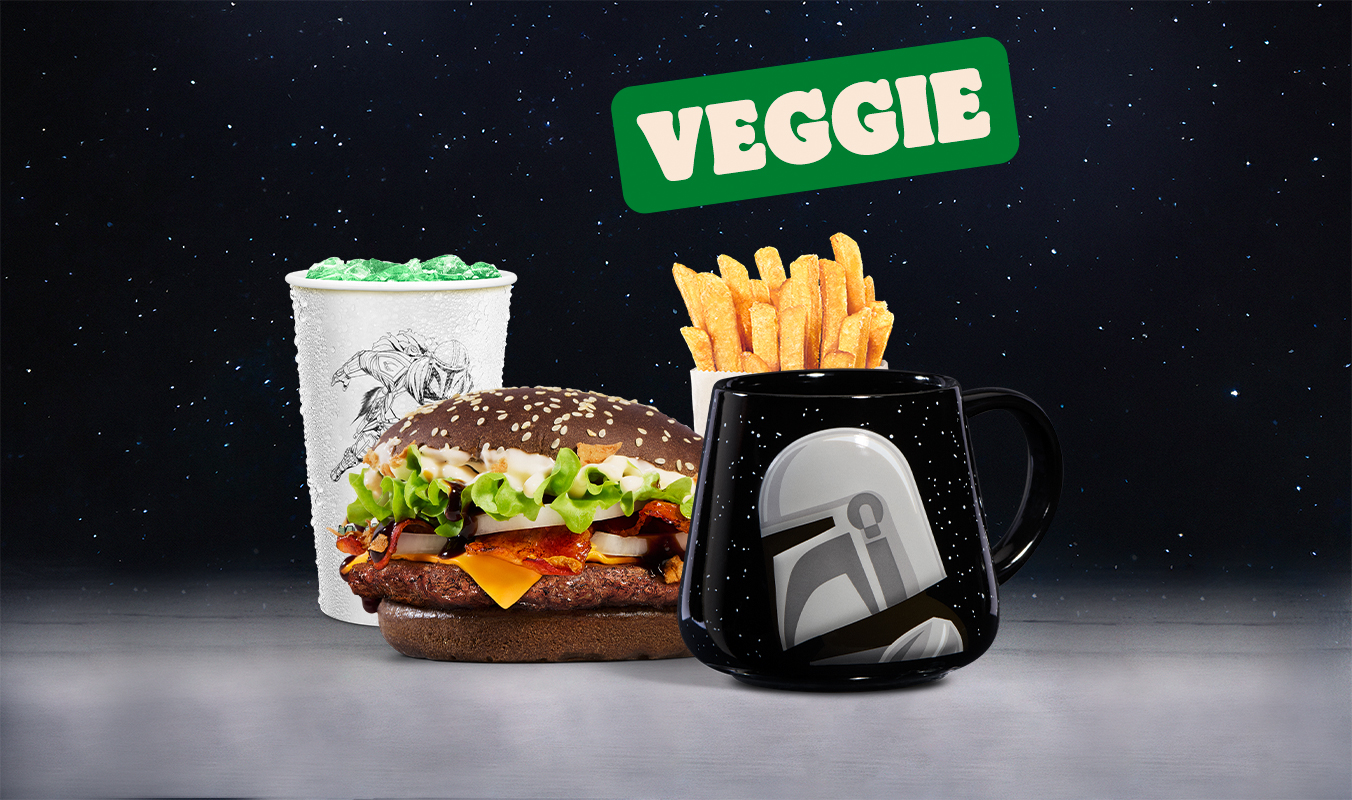 Menu Galactique Mandalorian Veggie Burger