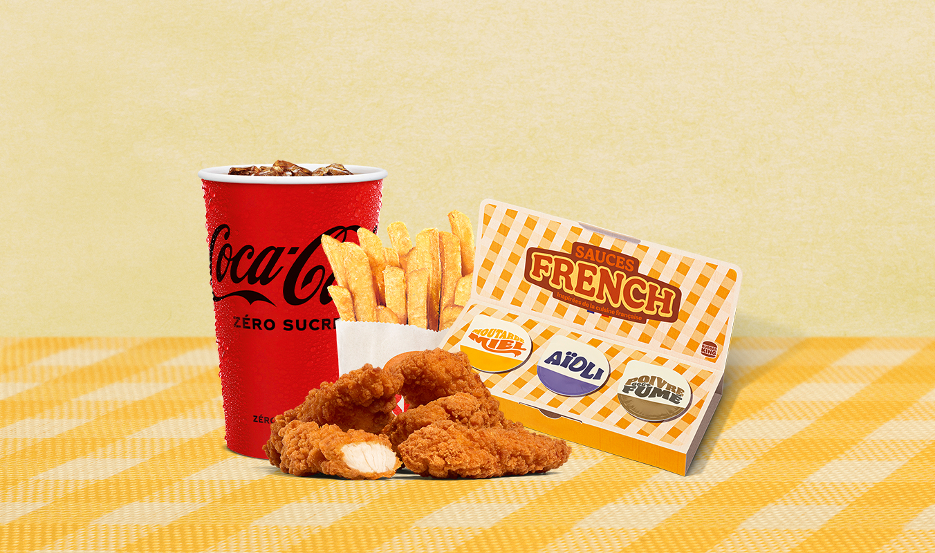 Menu Krispper Tenders (5) + Trio de sauces French