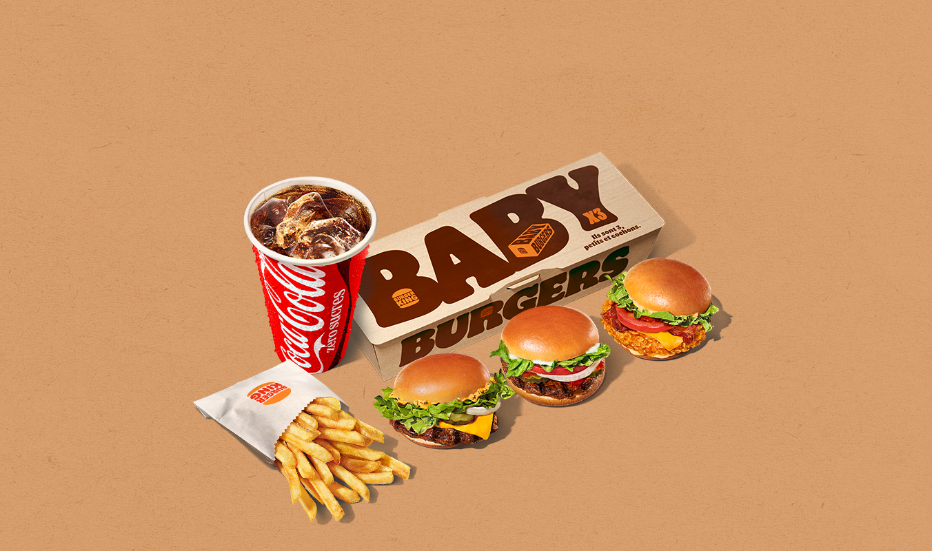 Menu Baby Burgers x3