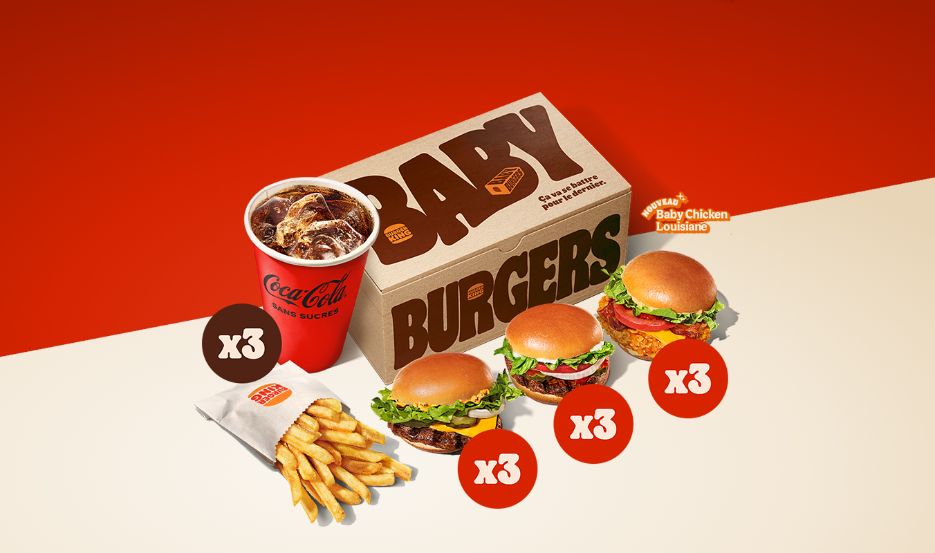Menu Baby Burgers x9