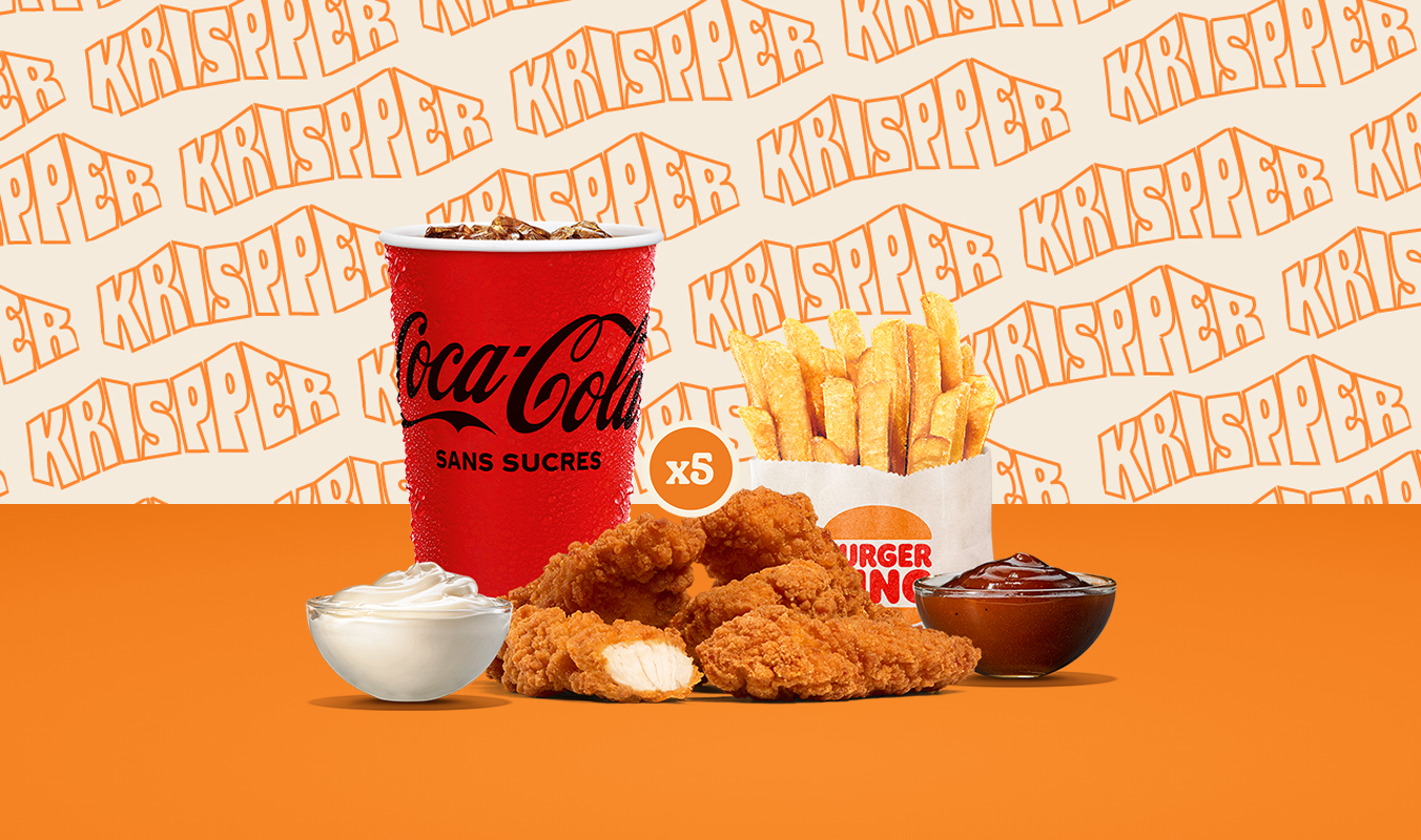 Menu Krispper Tenders x5